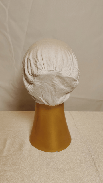 Plain Elastic Cap - White